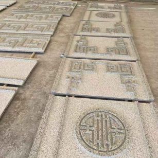 崇左 白麻花岗岩外墙立面雕刻板