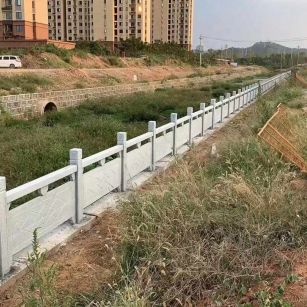 崇左 白麻河道栏杆效果展示图