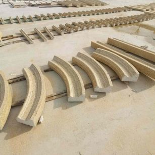 崇左 黄金麻花岗岩别墅线条