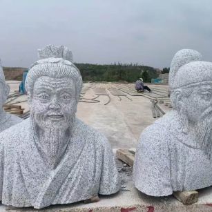 崇左 白麻花岗岩石材人物立体雕刻