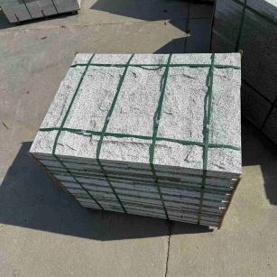 崇左 白麻花岗岩石材自然面蘑菇石成品