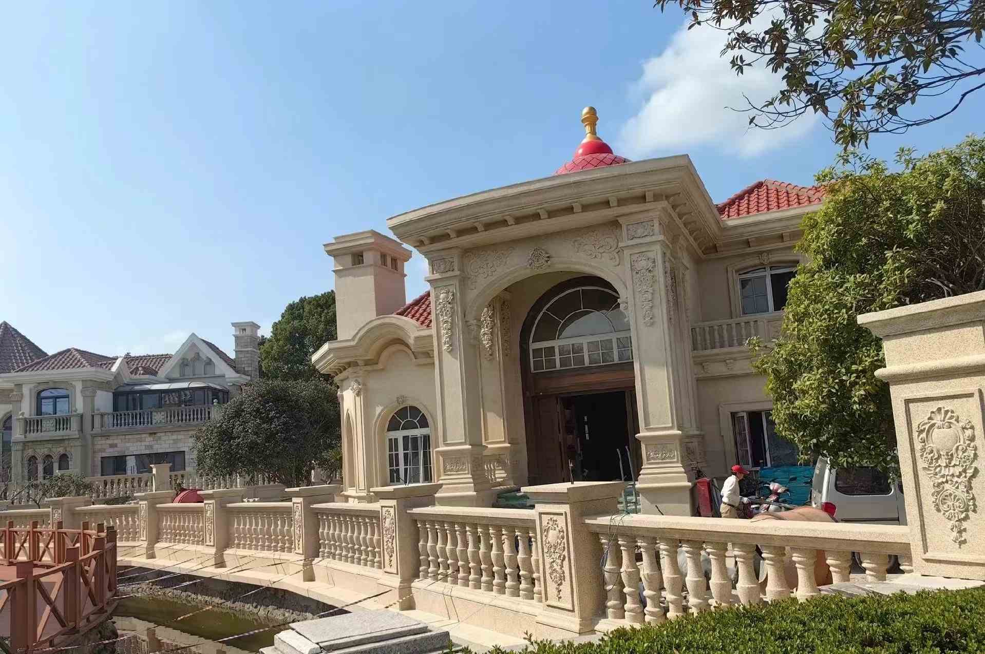 崇左 黄金麻花岗岩欧式别墅