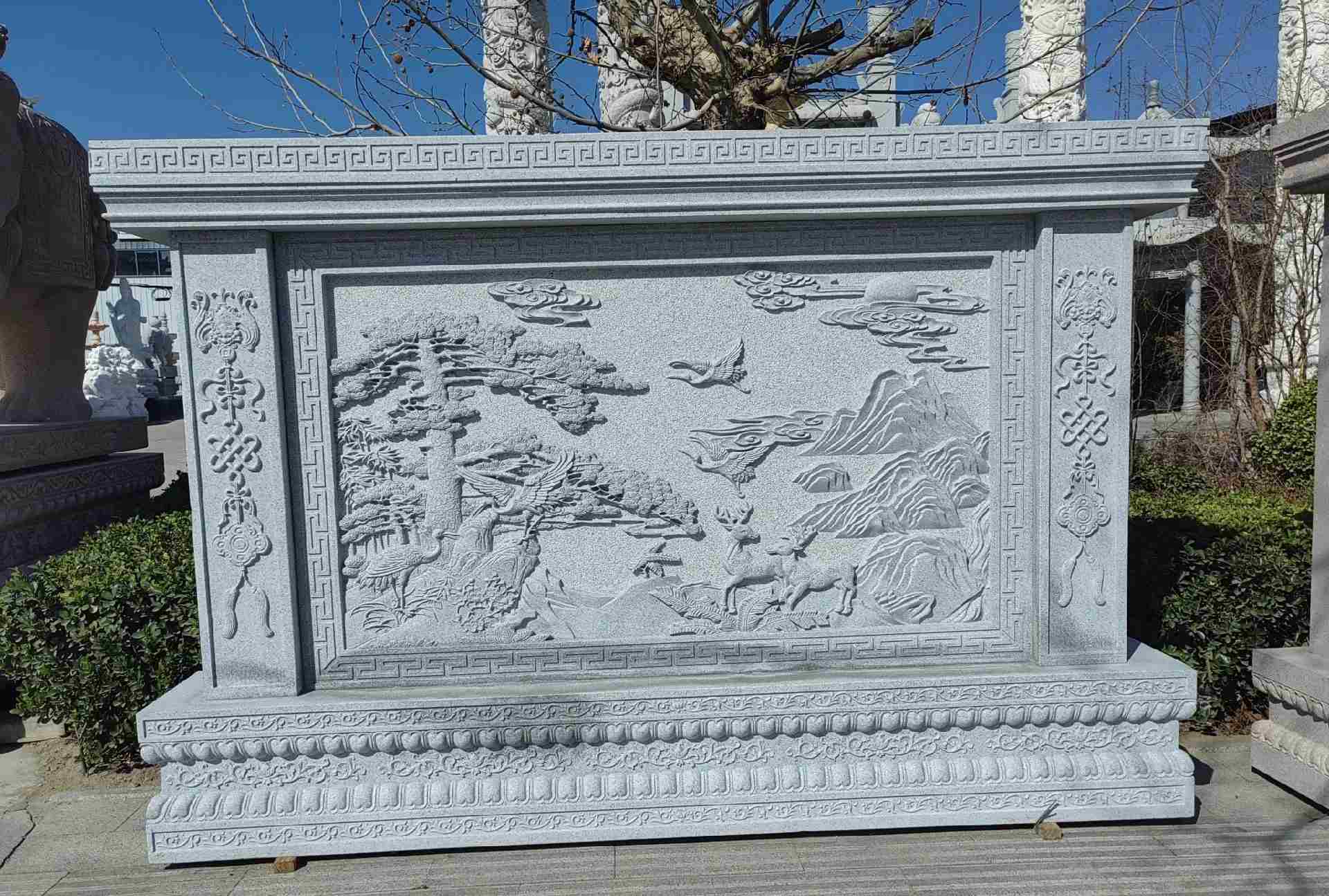 崇左 芝麻白大型照壁，屏风，影壁