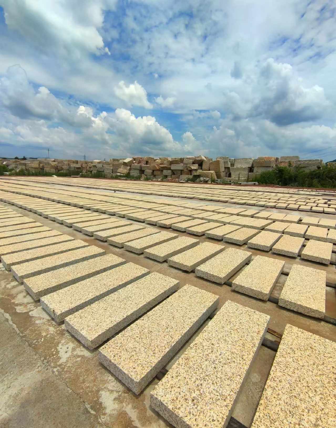 崇左 黄金麻荔枝面花岗岩石材地铺石防护中